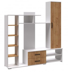 Гостиная Сидней-1 ЛДСП Белый/Дуб крафт золотой в Режи - rezh.ok-mebel.com | фото 3