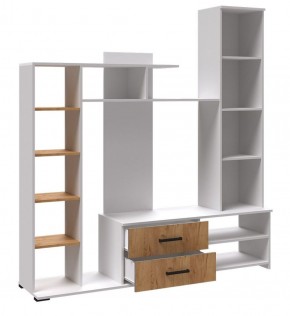 Гостиная Сидней-1 ЛДСП Белый/Дуб крафт золотой в Режи - rezh.ok-mebel.com | фото 4