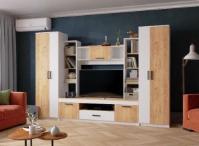 Гостиная СИДНЕЙ-2 ЛДСП Белый /ЛДСП Дуб крафт золотой в Режи - rezh.ok-mebel.com | фото