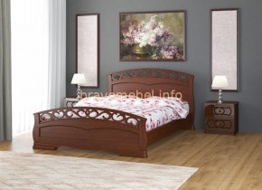 ГРАЦИЯ-1 Кровать из массива 1200 (Орех) в Режи - rezh.ok-mebel.com | фото