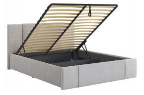 ХЛОЯ Кровать 1600 с ПМ (галька велюр) в Режи - rezh.ok-mebel.com | фото
