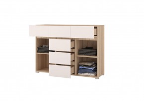 Комод 1200 АНТАЛИЯ (Сонома/Белый софт) в Режи - rezh.ok-mebel.com | фото 2