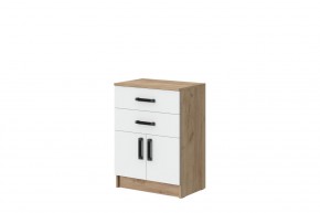 Комод Эконом (Дуб крафт золотой/Белый текстурный) в Режи - rezh.ok-mebel.com | фото