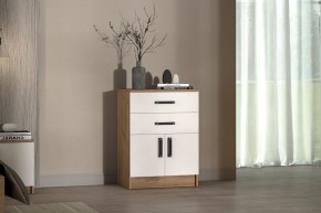 Комод Эконом (Дуб крафт золотой/Белый текстурный) в Режи - rezh.ok-mebel.com | фото 3