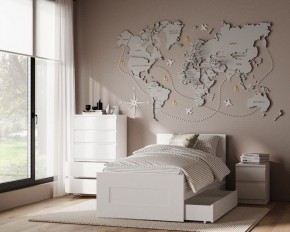 Комод КАСТОР с пятью ящиками, цвет белый в Режи - rezh.ok-mebel.com | фото 3
