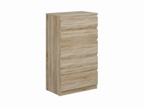 Комод КАСТОР с пятью ящиками, цвет Дуб Сонома в Режи - rezh.ok-mebel.com | фото