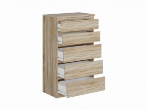 Комод КАСТОР с пятью ящиками, цвет Дуб Сонома в Режи - rezh.ok-mebel.com | фото 2