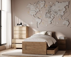 Комод КАСТОР с пятью ящиками, цвет Дуб Сонома в Режи - rezh.ok-mebel.com | фото 3