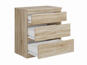 Комод КАСТОР с тремя ящиками, цвет Дуб Сонома в Режи - rezh.ok-mebel.com | фото 2