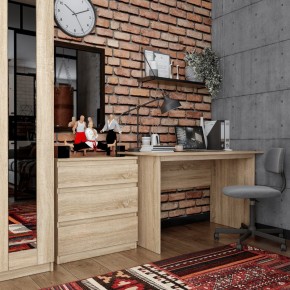 Комод КАСТОР с тремя ящиками, цвет Дуб Сонома в Режи - rezh.ok-mebel.com | фото 3