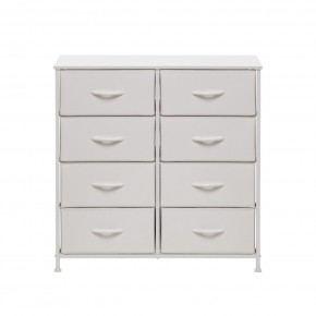 Комод Leset Линкс 8 ящ. (к/з), Каркас Белый, ящики Белые в Режи - rezh.ok-mebel.com | фото