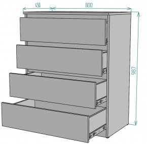 Комод Мальта K112 в Режи - rezh.ok-mebel.com | фото 2