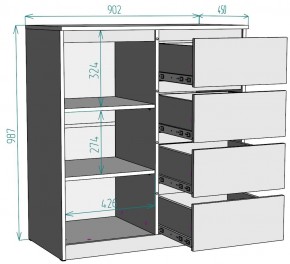 Комод Мальта K115 в Режи - rezh.ok-mebel.com | фото 2