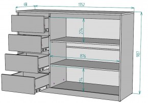 Комод Мальта K116 в Режи - rezh.ok-mebel.com | фото 2