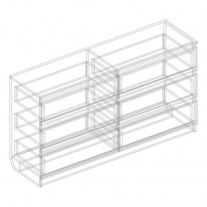 Комод с 6 ящиками 1200 "Бьянко" (Белый лофт) в Режи - rezh.ok-mebel.com | фото 3