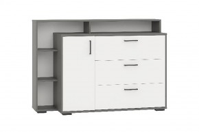 Комод с дверкой и тремя ящиками (графит/белый) в Режи - rezh.ok-mebel.com | фото