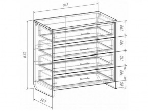 Комод с плитой 22 мм ЛИБЕРТИ в Режи - rezh.ok-mebel.com | фото 3