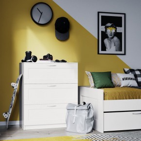 Комод СИРИУС с тремя ящиками, цвет белый в Режи - rezh.ok-mebel.com | фото
