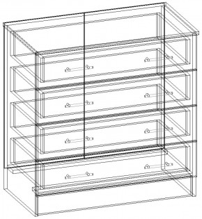 СОФИЯ Комод К800 (венге/дуб белфорт) в Режи - rezh.ok-mebel.com | фото 3