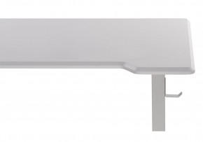 Компьютерный стол Маркос с механизмом подъема 120х75х75 белый / шагрень белая в Режи - rezh.ok-mebel.com | фото 8