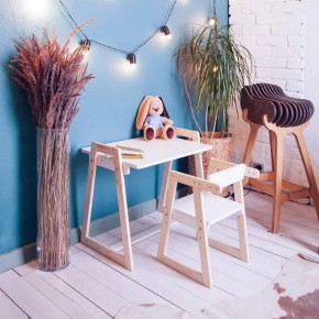 Комплект детской мебели стол и  два стула Я САМ "Лофт-Дуо" (Белый) в Режи - rezh.ok-mebel.com | фото 10
