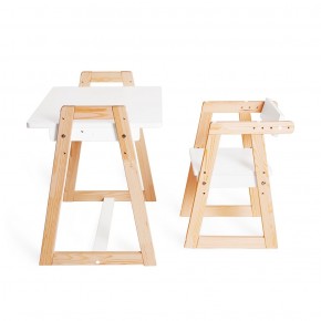 Комплект детской мебели стол и  два стула Я САМ "Лофт-Дуо" (Белый) в Режи - rezh.ok-mebel.com | фото 8
