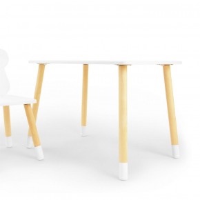 Комплект детской мебели стол и стул Корона (Белый/Белый/Береза) в Режи - rezh.ok-mebel.com | фото 2