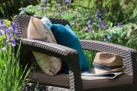 Комплект кресел Корфу Дуо (Corfu Duo set) коричневый - серо-бежевый * в Режи - rezh.ok-mebel.com | фото 3