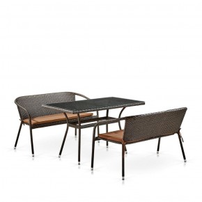 Комплект мебели из иск. ротанга T286A/S139A-W53 Brown в Режи - rezh.ok-mebel.com | фото 2