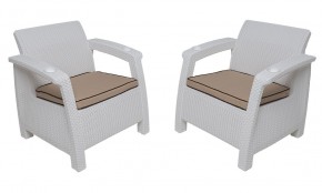 Комплект на балкон Yalta Balcony Set (Ялта) белый в Режи - rezh.ok-mebel.com | фото 4