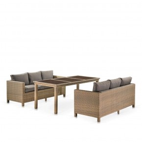 Комплект плетеной мебели T365/S65B-W65 Light Brown в Режи - rezh.ok-mebel.com | фото