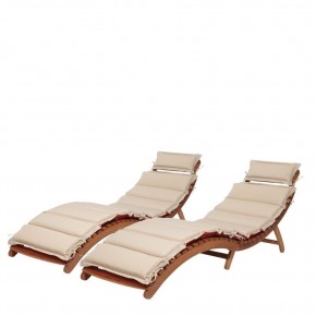 Комплект шезлонги и столик AFM-803A-T133 Beige (2+1) в Режи - rezh.ok-mebel.com | фото 2