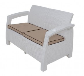 Комплект уличной мебели Yalta Premium Terrace Set (Ялта) белый (+подушки под спину) в Режи - rezh.ok-mebel.com | фото 2