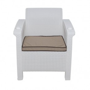 Комплект уличной мебели Yalta Premium Terrace Set (Ялта) белый (+подушки под спину) в Режи - rezh.ok-mebel.com | фото 6