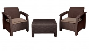 Комплект уличной мебели Yalta Premium Terrace Set (Ялта) шоколадый (+подушки под спину) в Режи - rezh.ok-mebel.com | фото 8