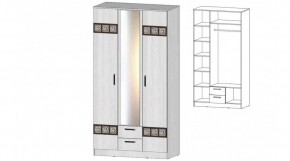 КОСТА-РИКА Шкаф 3-х створчатый (анкор светлый) в Режи - rezh.ok-mebel.com | фото