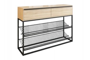 КРАФТ 2 Обувница (дуб сонома) в Режи - rezh.ok-mebel.com | фото