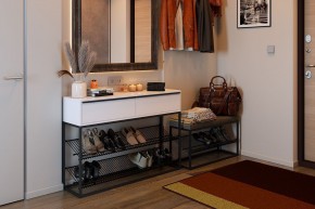 КРАФТ 2 Обувница (белый) в Режи - rezh.ok-mebel.com | фото
