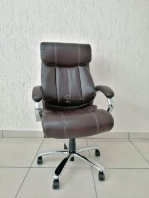 Кресло Barneo K-303 для руководителя (коричневая экокожа) в Режи - rezh.ok-mebel.com | фото 1