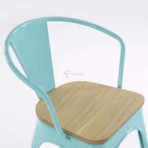 Кресло Barneo N-245 Tolix style Wood  (RAL6027 бирюзовый) в Режи - rezh.ok-mebel.com | фото 3
