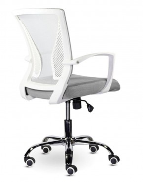 Кресло BRABIX "Wings MG-306" (пластик белый, хром, сетка, серое) 532012 в Режи - rezh.ok-mebel.com | фото 4