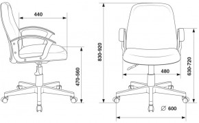 Кресло Бюрократ CH-808-LOW/#B черный 3С11 в Режи - rezh.ok-mebel.com | фото 4