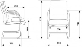 Кресло Бюрократ T-9927SL-LOW-V/BLACK в Режи - rezh.ok-mebel.com | фото 4