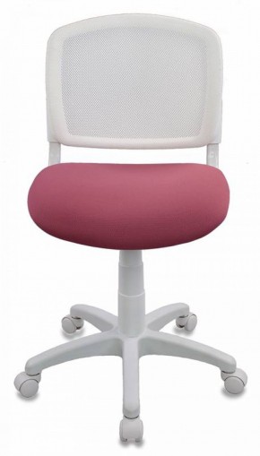 Кресло детское Бюрократ CH-W296NX/26-31 белый TW-15 розовый 26-31 в Режи - rezh.ok-mebel.com | фото 3
