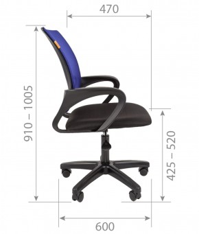 Кресло для оператора CHAIRMAN 696  LT (ткань стандарт 15-21/сетка TW-01) в Режи - rezh.ok-mebel.com | фото 5