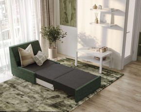 Кресло для отдыха Йоки тёмно-зелёный, ткань рогожка в Режи - rezh.ok-mebel.com | фото 4