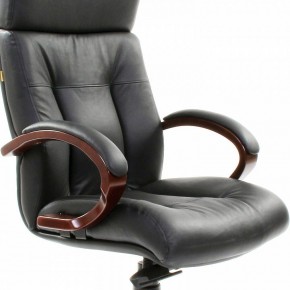 Кресло для руководителя Chairman 421 черный/орех темный, черный в Режи - rezh.ok-mebel.com | фото 6