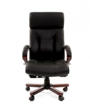 Кресло для руководителя CHAIRMAN  421 (Натуральная кожа) Черное в Режи - rezh.ok-mebel.com | фото 2