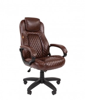 Кресло для руководителя  CHAIRMAN 432 (Экокожа коричневая) в Режи - rezh.ok-mebel.com | фото