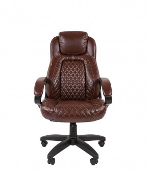 Кресло для руководителя  CHAIRMAN 432 (Экокожа коричневая) в Режи - rezh.ok-mebel.com | фото 2